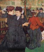 Henri de toulouse-lautrec Two Women Dancing at the Moulin Rouge china oil painting reproduction